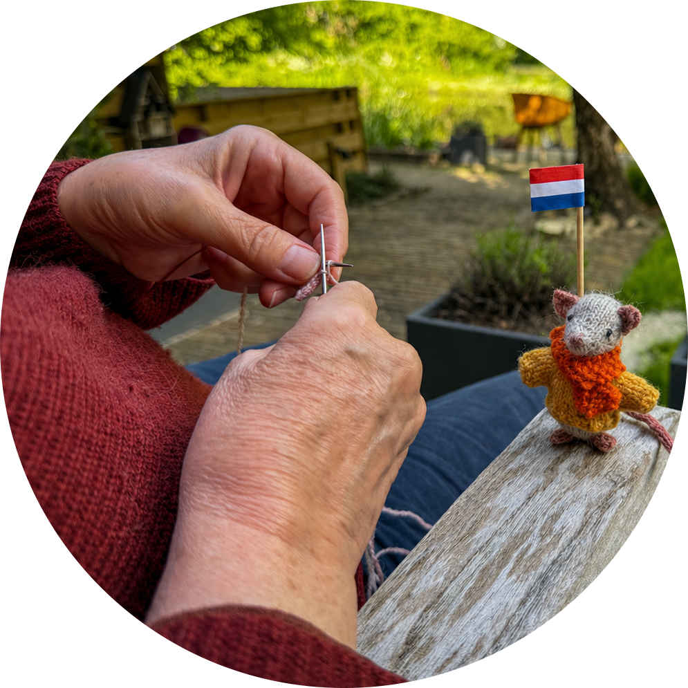 Petra breit in de tuin